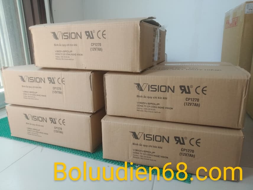 Ắc quy Vision 7Ah giá rẻ